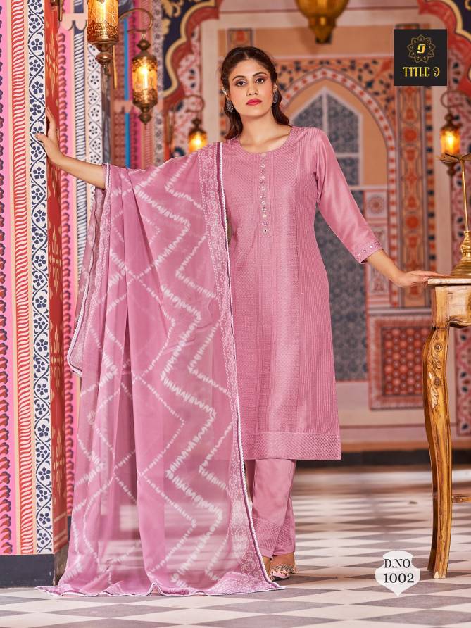 Inaya By Title 9 Silk Readymade Suits Catalog
